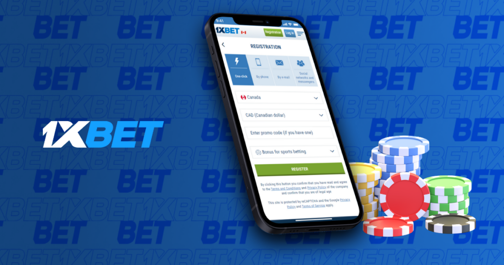 Pendaftaran 1xbet melalui aplikasi mudah alih