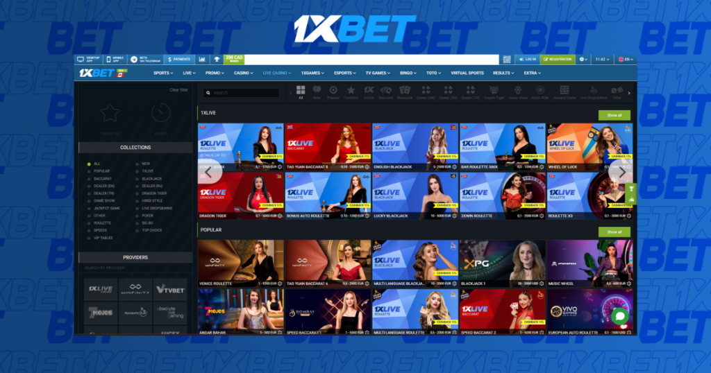 Kasino langsung 1xBet Malaysia